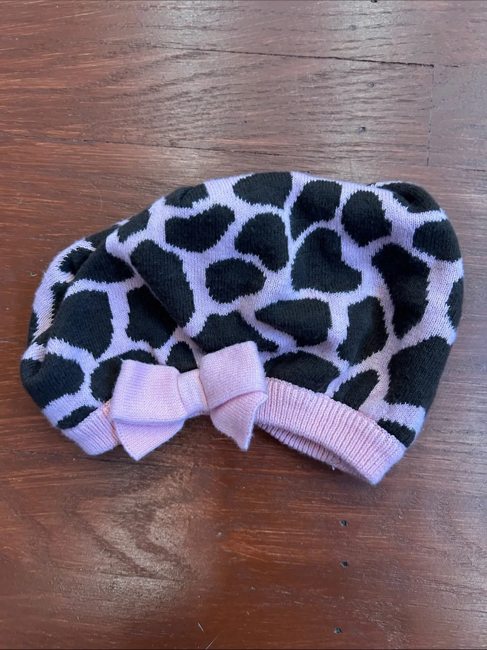 Gymboree Pink and Brown Giraffe 3-Piece Hat & Outfit Set